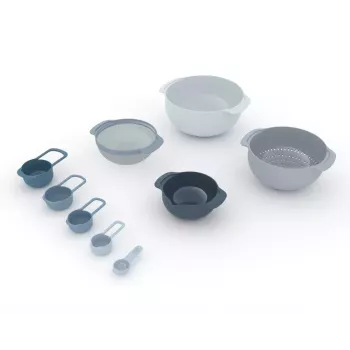 Set Joseph Joseph Nest impilabile blu grigio ciotola 4,5 L scolapasta 1,65 L