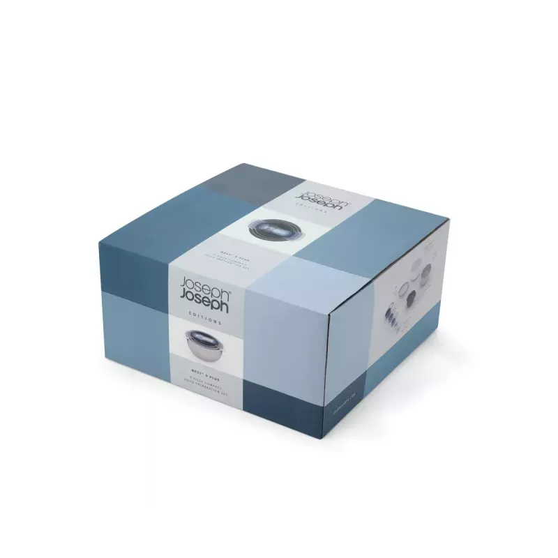 Set Joseph Joseph Nest impilabile blu grigio ciotola 4,5 L scolapasta 1,65 L