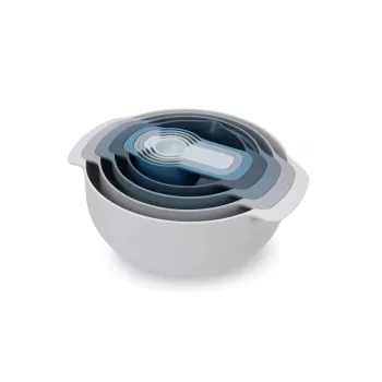 Set Joseph Joseph Nest impilabile blu grigio ciotola 4,5 L scolapasta 1,65 L