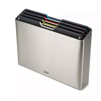 Joseph Joseph Folio Steel Set di 4 taglieri con custodia in acciaio, 60170