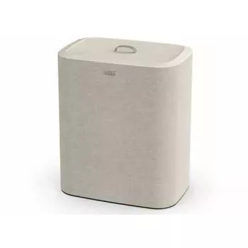 Cesto portabiancheria Joseph Joseph Tota Trio 90L — capacità 90 litri, smistamento con tre scomparti, ecru