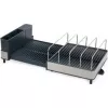 Scolapiatti Joseph Joseph Extend Max Steel design compatto, scolapiatti pieghevole per piatti e posate