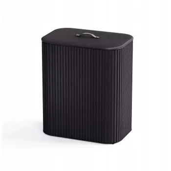 Cesto portabiancheria Joseph Joseph Tota Trio Luxe 90 L per separare la biancheria, nero