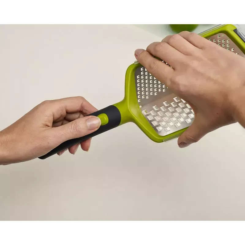 Grattugia con manico Joseph Joseph Twist Grip verde