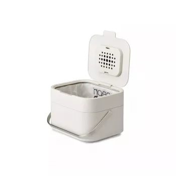 Joseph Joseph Intelligent Waste Stack 4 L Contenitore per rifiuti alimentari, Stone