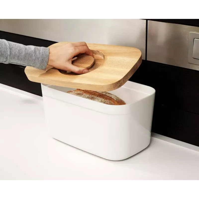 Portapane Joseph Joseph Bread Bin rettangolare bianco