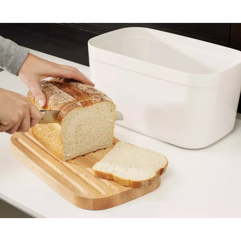 Portapane Joseph Joseph Bread Bin rettangolare bianco