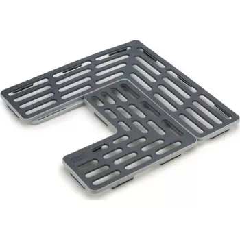 Stuoia per lavello Joseph Joseph SinkSaver grigio regolabile 85037 – inserto protettivo per lavello, vestibilità flessibile per diverse dimensioni