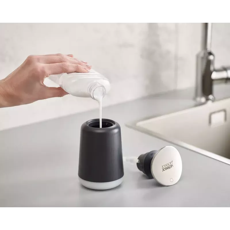 Dispenser di sapone Joseph Joseph Presto grigio larghezza 146 mm profondità 7,3 mm altezza 7,3 mm