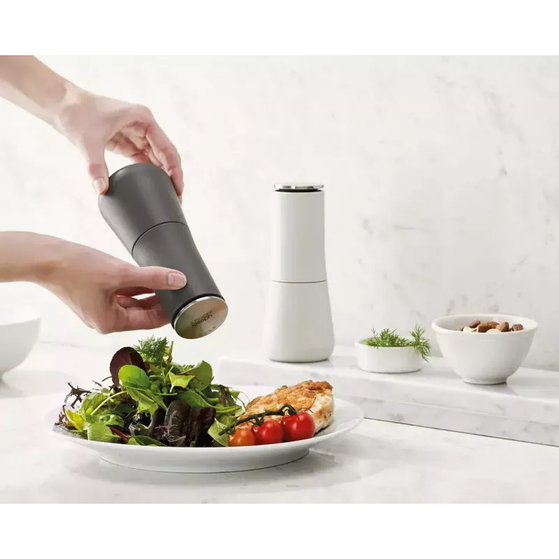 Macina alimenti Joseph Joseph Milltop grigio ceramica acciaio inox