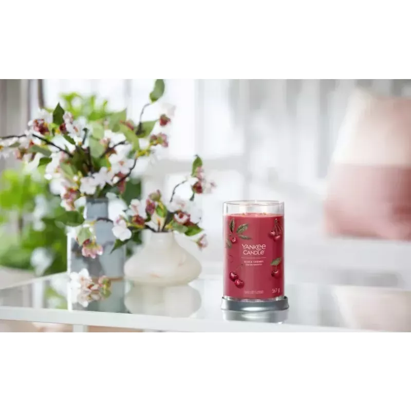 Candela in cera Yankee Candle 1724478E rosso ciliegia 149 mm 567 g