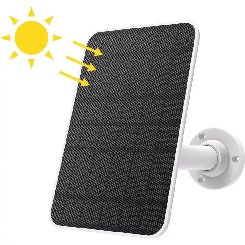 Caricatore solare Homeguard HGBSP-350 per uso esterno nero bianco