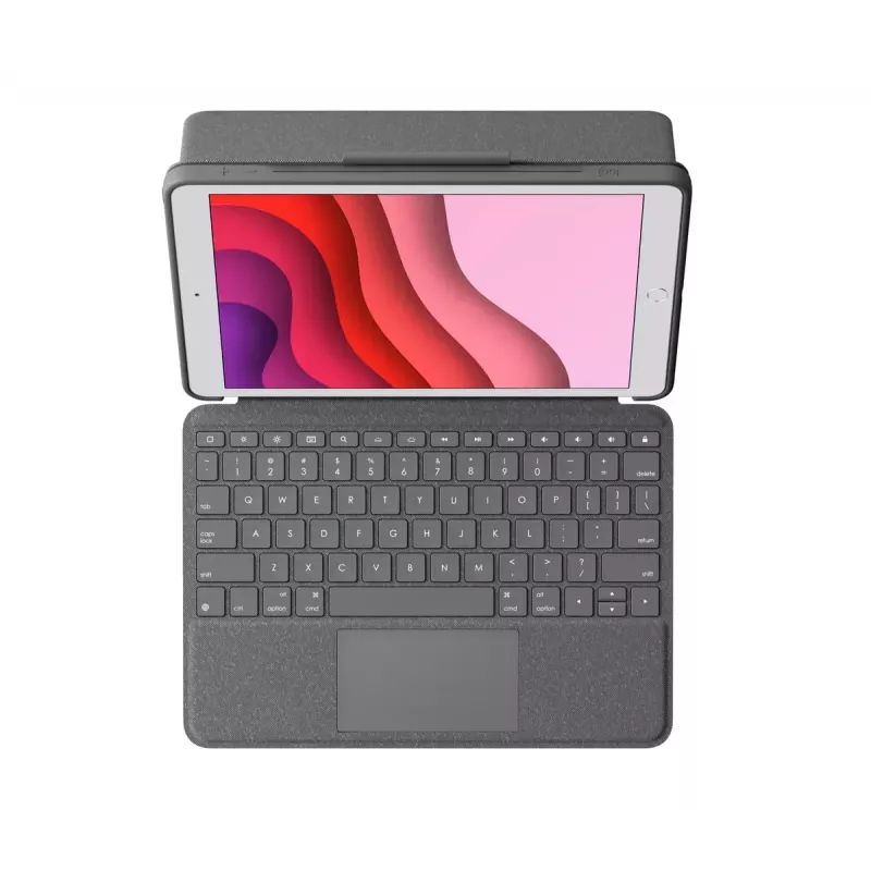 Custodia con tastiera Logitech Combo Touch per iPad 7ª, 8ª, 9ª generazione