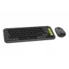 Combinazione tastiera e mouse Logitech POP Icon QZERTY Bluetooth mini Graphite verde