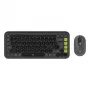 Combinazione tastiera e mouse Logitech POP Icon QZERTY Bluetooth mini Graphite verde