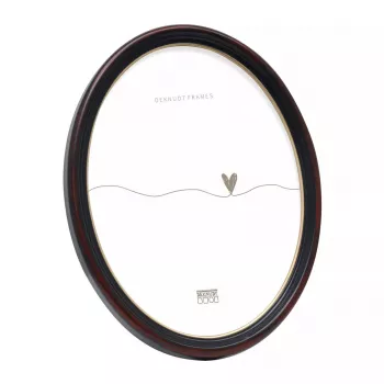 Cornice singola Deknudt S100F9 nero cartone vetro resina