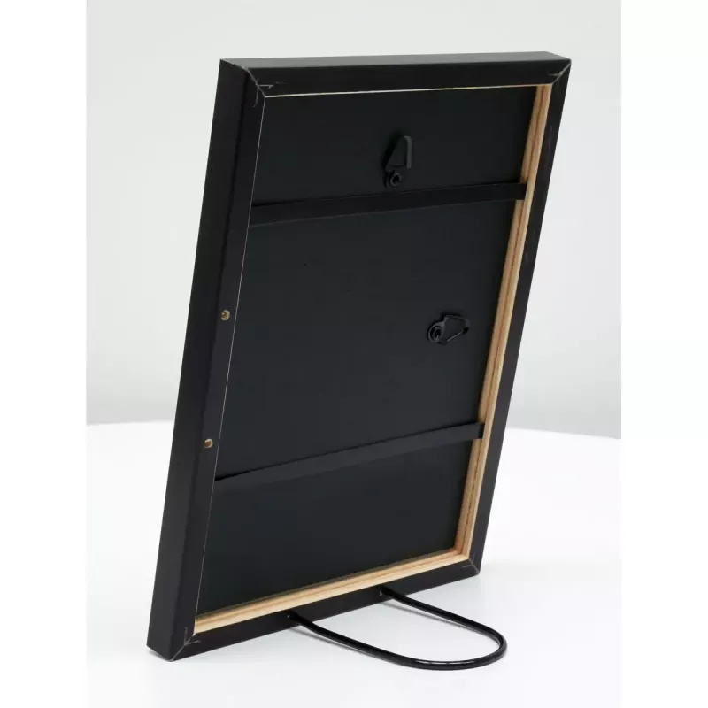 Cornice portafoto singola Deknudt S41JL2 nero legno 318x232mm