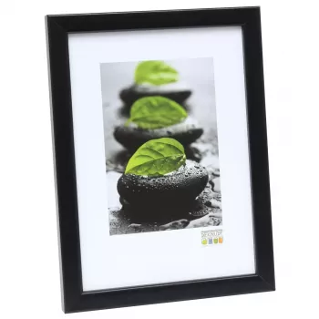 Cornice portafoto singola Deknudt S41JL2 nero legno 318x232mm