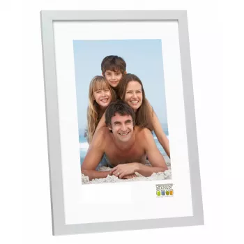 Cornice portafoto singola Deknudt S44CD1 argento MDF legno 150x200mm