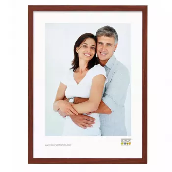 Cornice portafoto singola Deknudt S44CH3 marrone legno 15X20 cm