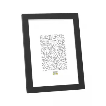Cornice portafoto singola Deknudt S44CF2 1 nero vetro MDF 150x200mm