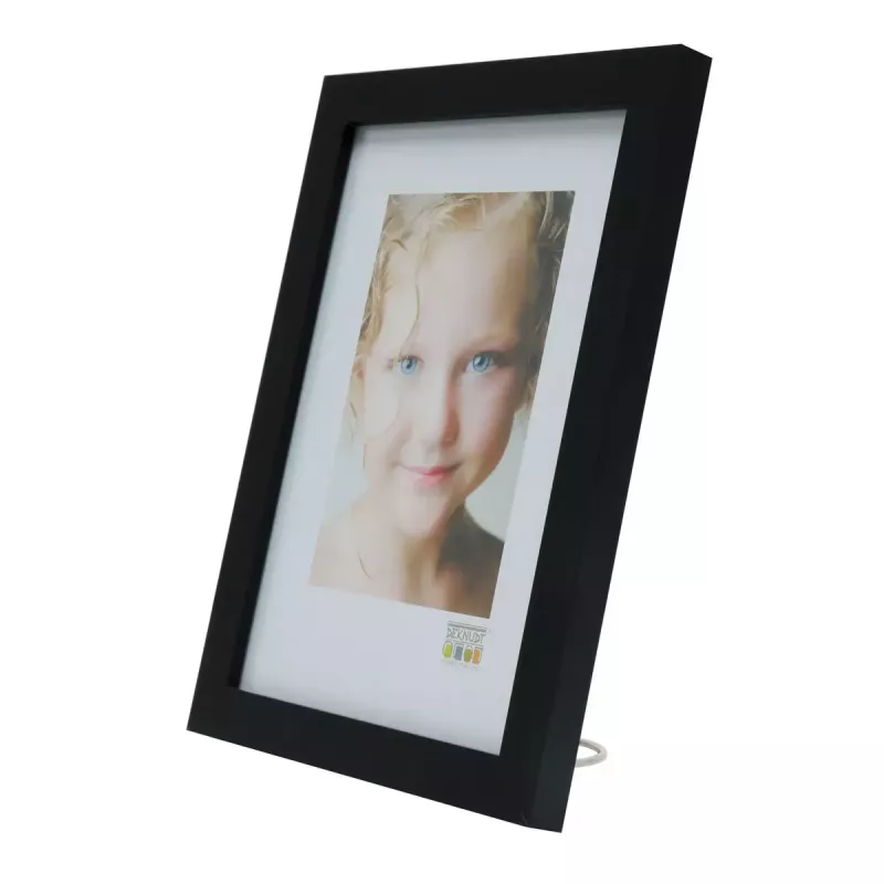 Cornice portafoto singola Deknudt S44CF2 nero 20X30 vetro MDF