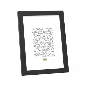 Cornice portafoto singola Deknudt S44CF2 nero 30X45 vetro MDF