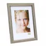 Portafoto singolo Deknudt S46AD1 argento resina legno 20x30 cm