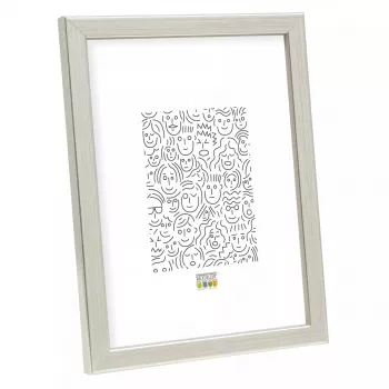 Portafoto singolo Deknudt S41JD1 argento 311x434 mm