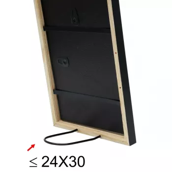Portafoto singolo Deknudt S41JL2 nero cartone vetro legno