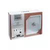 Set portafoto Deknudt S46YK1 bianco MDF vetro legno