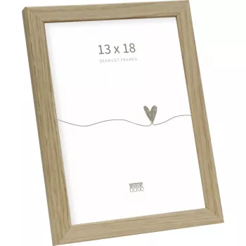 Portafoto Deknudt S47CJ1 13x18 cm legno massello rovere — portafoto in legno per formato verticale