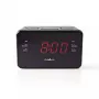 Sveglia digitale Nedis CLAR002BK — display LED, AC 220–240V, 130×80×70 mm, nero