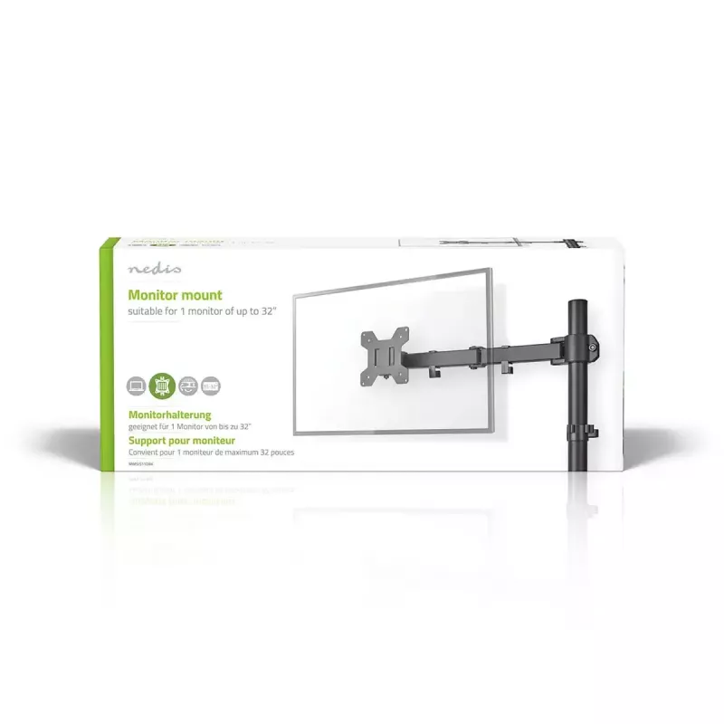 Supporto monitor Nedis MMSIS110BK 81,3 cm 32 pollici nero scrivania