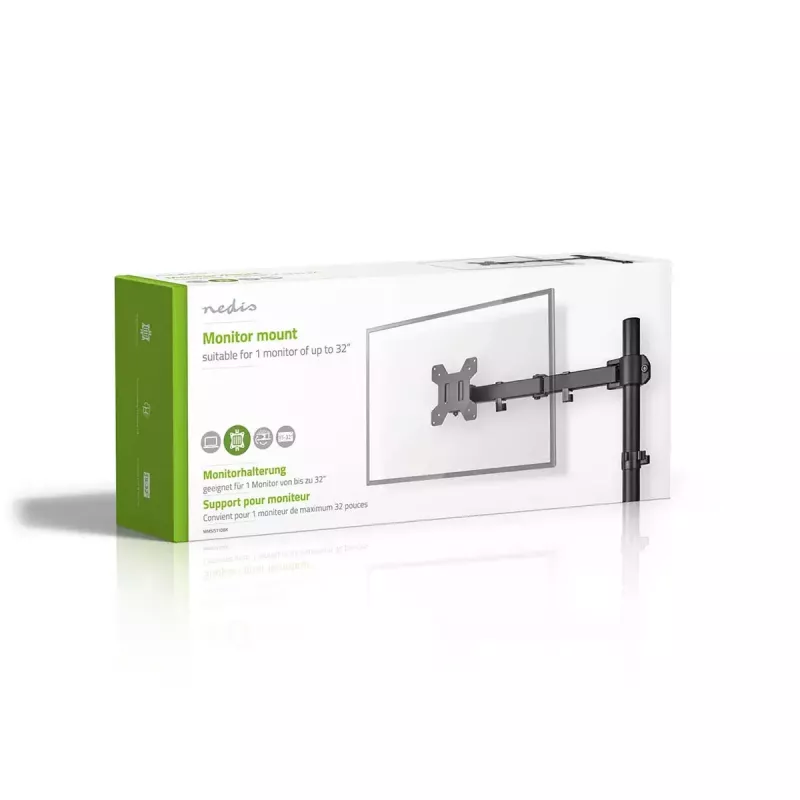 Supporto monitor Nedis MMSIS110BK 81,3 cm 32 pollici nero scrivania