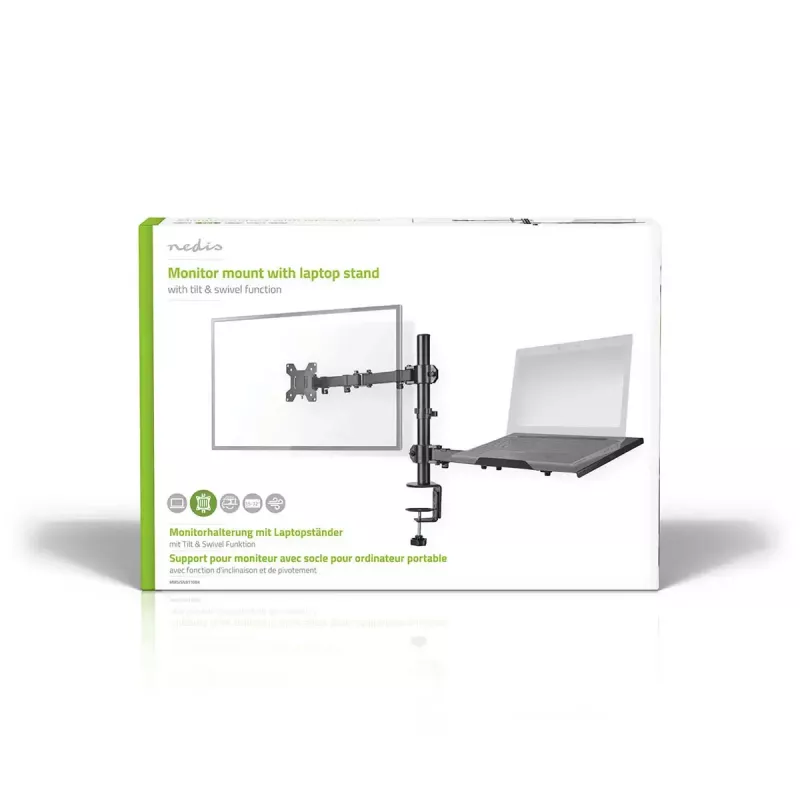 Supporto monitor Nedis MMSISNB110BK 81,3 cm 32 pollici scrivania nero