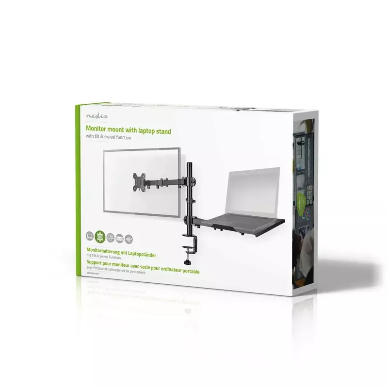 Supporto monitor Nedis MMSISNB110BK 81,3 cm 32 pollici scrivania nero