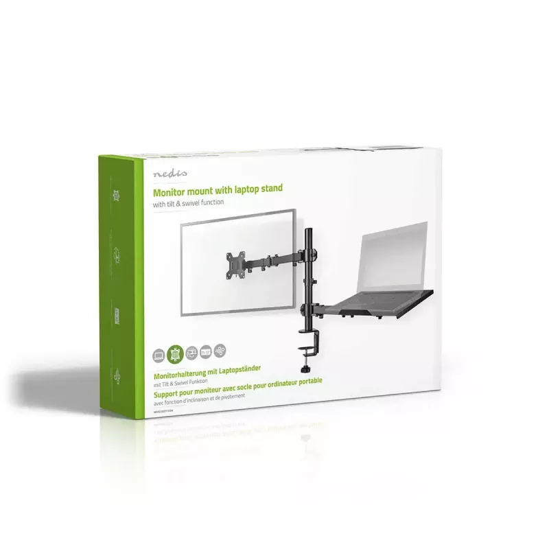 Supporto monitor Nedis MMSISNB110BK 81,3 cm 32 pollici scrivania nero