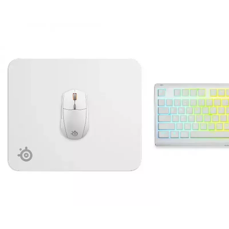 Tappetino per mouse Steelseries QcK M bianco 320x270mm microfibra gomma