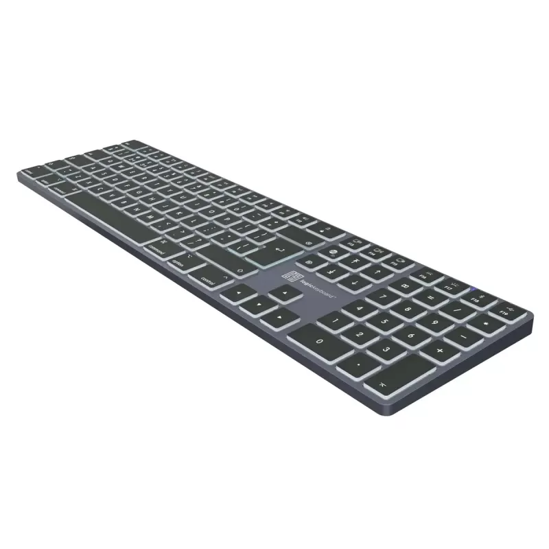 Tastiera full-size LogicKeyboard SKB-TM-UK USB + Bluetooth, QWERTY UK English, Titanium