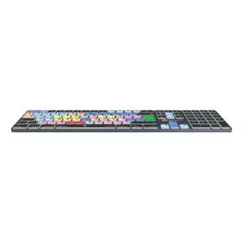 Tastiera full-size Bluetooth LogicKeyboard LKB-MCOM4-TM — layout tedesco QWERTZ, 109 tasti, Titanium grigio