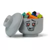 Testa contenitore mini 'Zombie' di room copenhagen – testa contenitore compatibile LEGO, grigio
