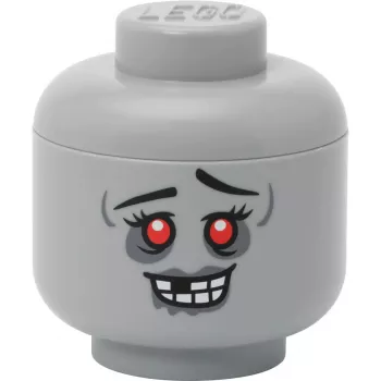 Testa contenitore mini 'Zombie' di room copenhagen – testa contenitore compatibile LEGO, grigio
