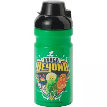 Borraccia room copenhagen Ninjago verde — 0,39 L, verde/nero