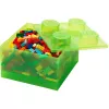 Storage Brick 4 coperchio Translucent (verde chiaro/trasparente) di room copenhagen – contenitore in plastica compatibile LEGO