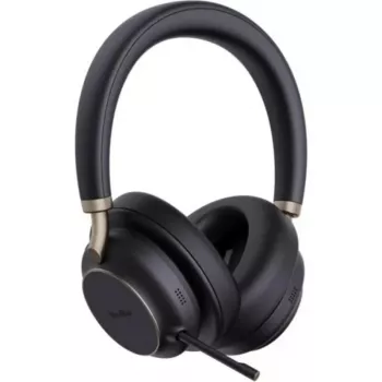 Cuffia wireless Yealink BH76 Plus Teams — nera, compatibilità USB-C/USB-A, certificata Microsoft Teams