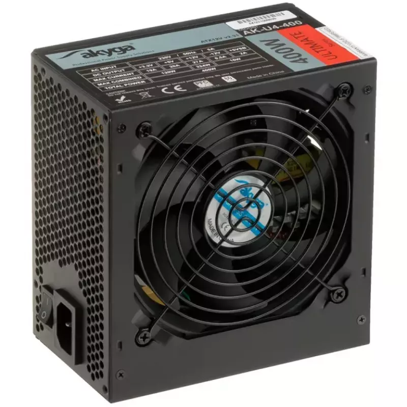 Alimentatore ATX Akyga AK-U4-400 Ultimate 400 W, 80 PLUS Bronze, PFC attivo, ventola 120 mm