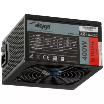 Alimentatore ATX Akyga AK-U4-400 Ultimate 400 W, 80 PLUS Bronze, PFC attivo, ventola 120 mm