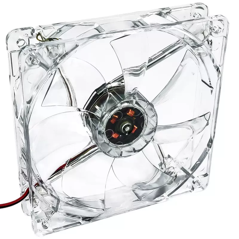 Akyga AW-12A-BG ventola per case da 120 mm, 4 LED verdi, Molex