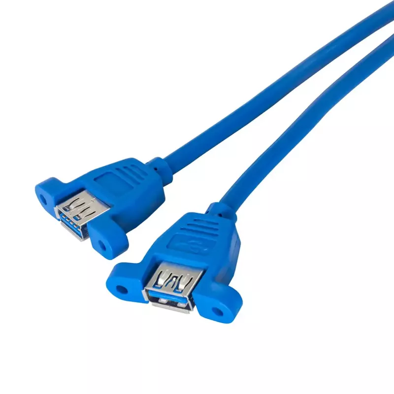 Cavo adattatore interno USB 3.0 Akyga AK-CA-62, header 19 pin a 2 x connettore femmina USB-A, 0,65 m